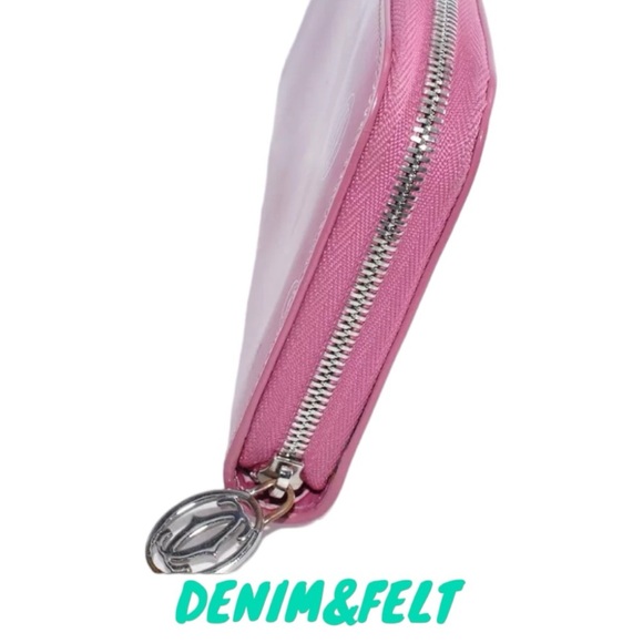 🩷Cartier Enamel Pink Mastline Happy Birthday Long Zip Around Wallet | PRELOVED! - Picture 6 of 9